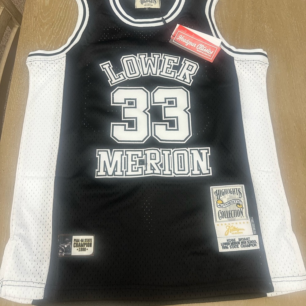 Lower Merion #33 Kobe Bryant High School Jersey – Size Small – Highlights Classi